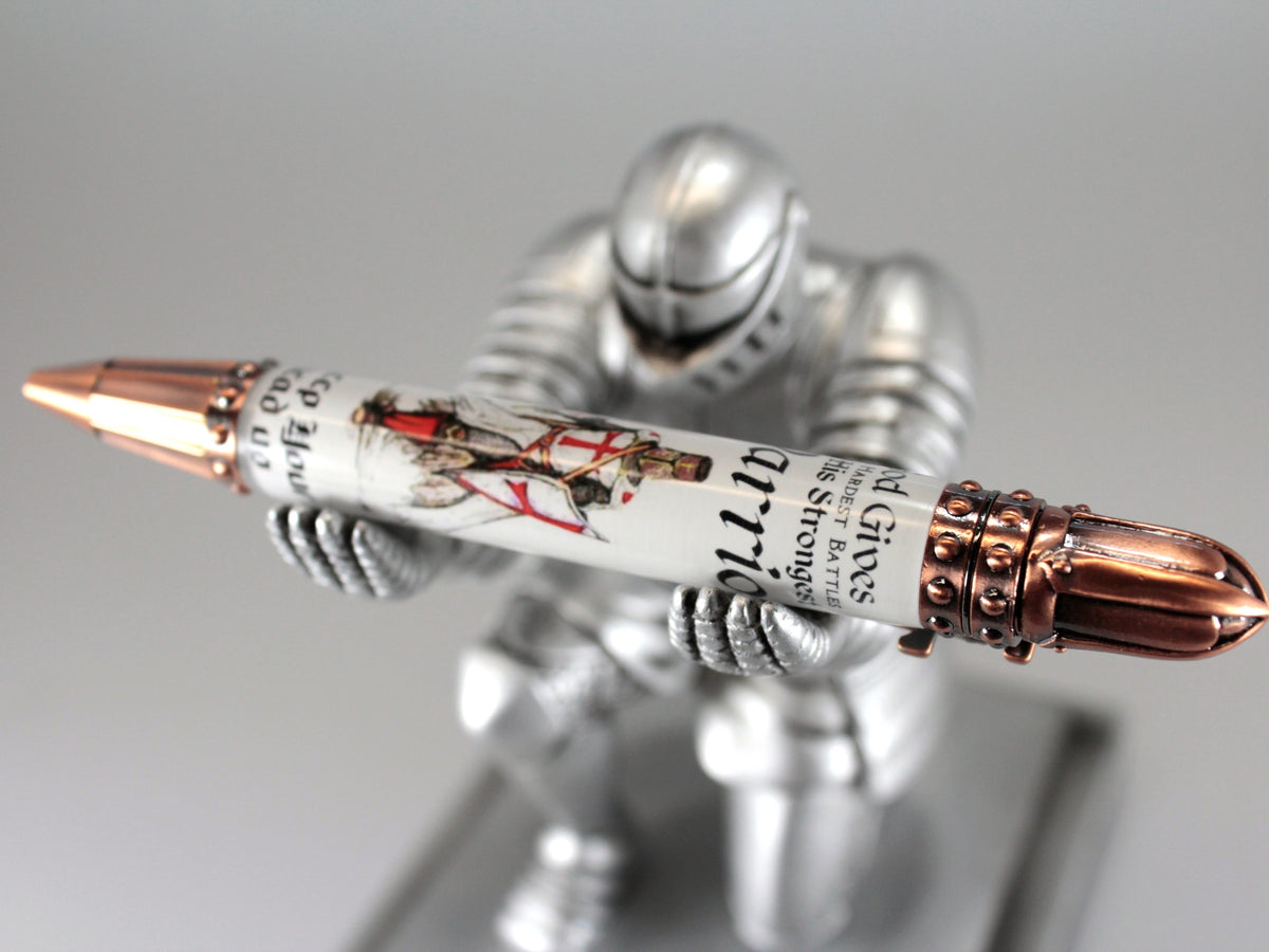 Templar Knight God's Warrior Resin Cast Pen Blank and Combo Pen Kits