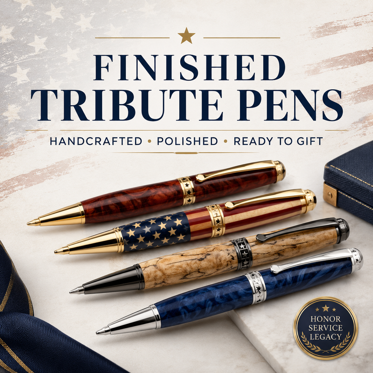 Finished Tribute Pens