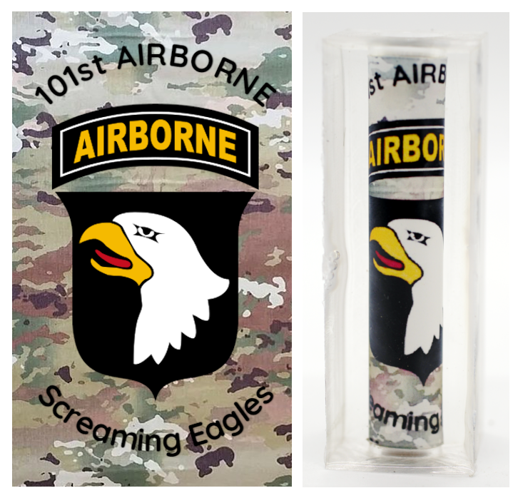 US Army 101st Airborne Screaming Eagles camouflage artwork