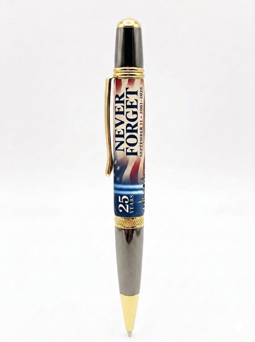September 11 Memorial Pen Blank — 25 Years of Remembrance