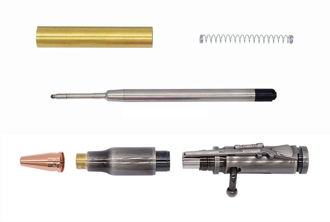 Bolt Action Pen Kit Antique Pewter Plating