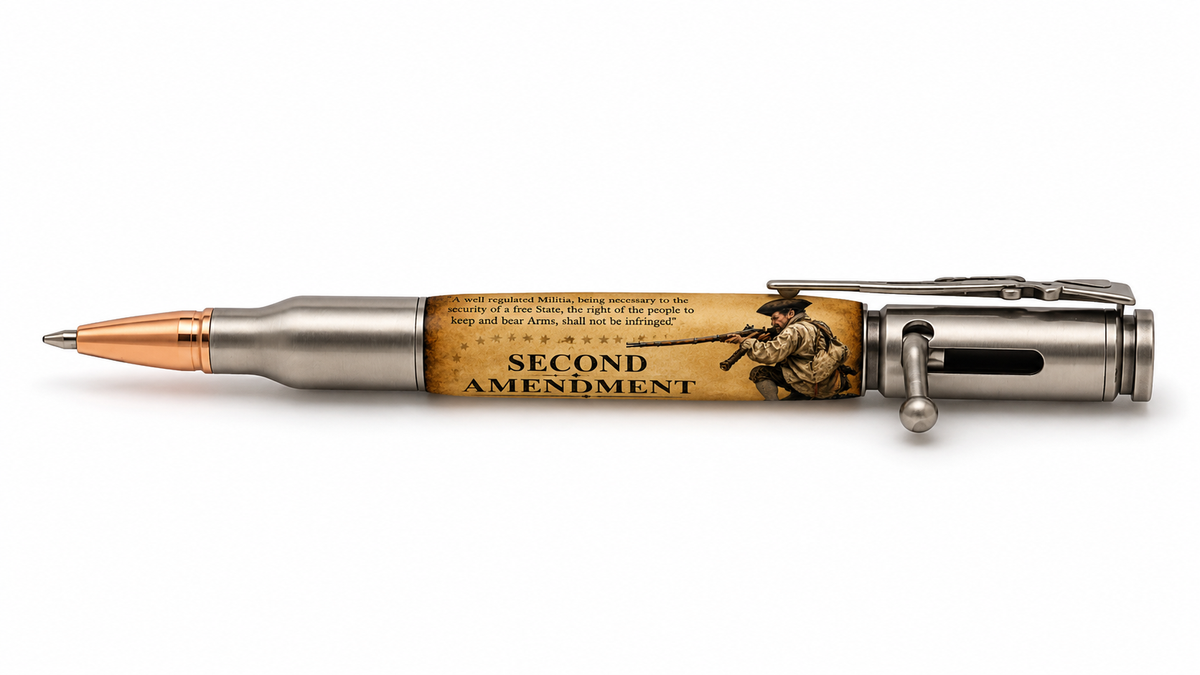 2nd Amendment Kneeling Minuteman Pen Blank