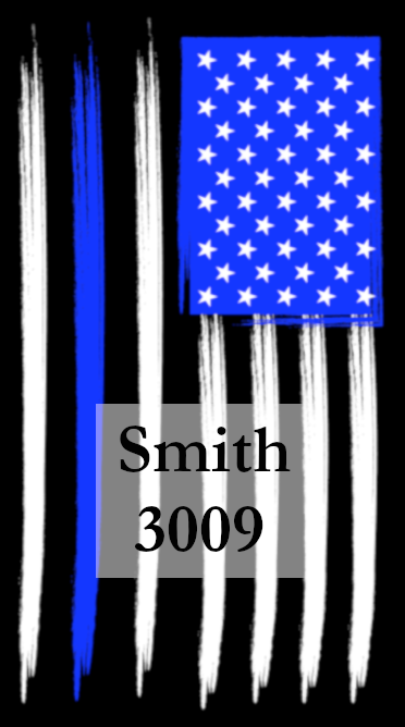 Thin Blue Line US Flag Resin Pen Blank — Bolt & Sierra