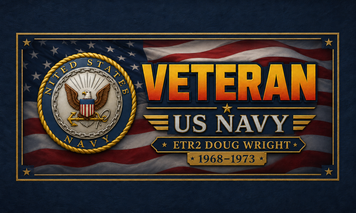 US Navy Veteran Artwork Custom Sample