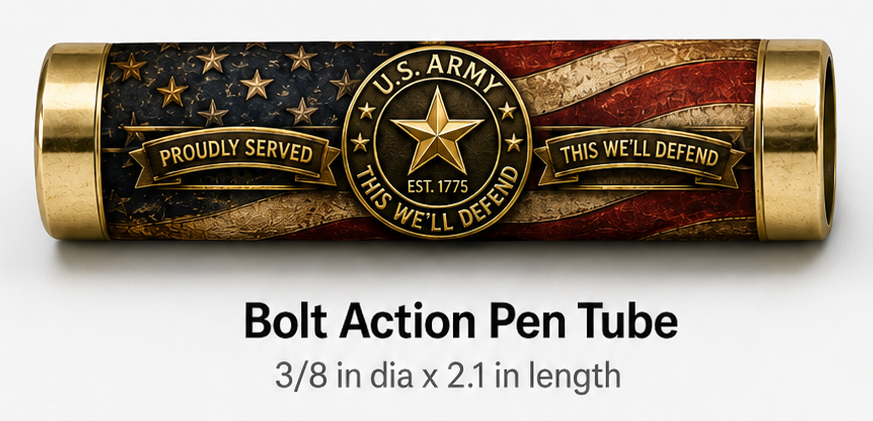 US Army Tribute Pen Box & Pen Blank Bundle