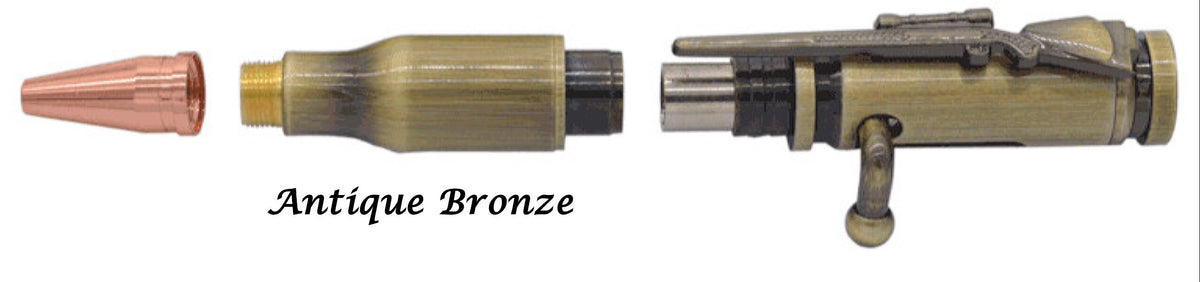2nd Amendment Parchment Cast Tube-On Bolt Action Pen Blank-Kit Bundle