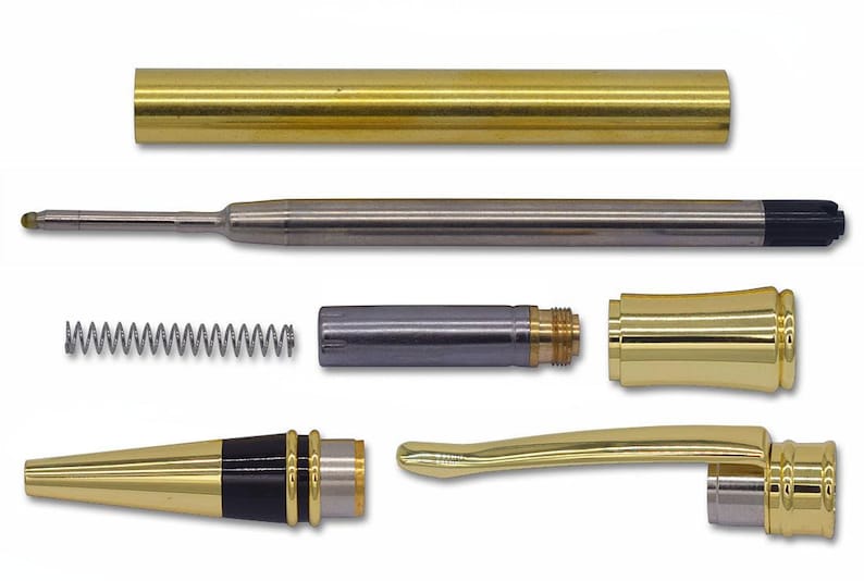 Thin Blue Line Officer pen blank and kit reference image.