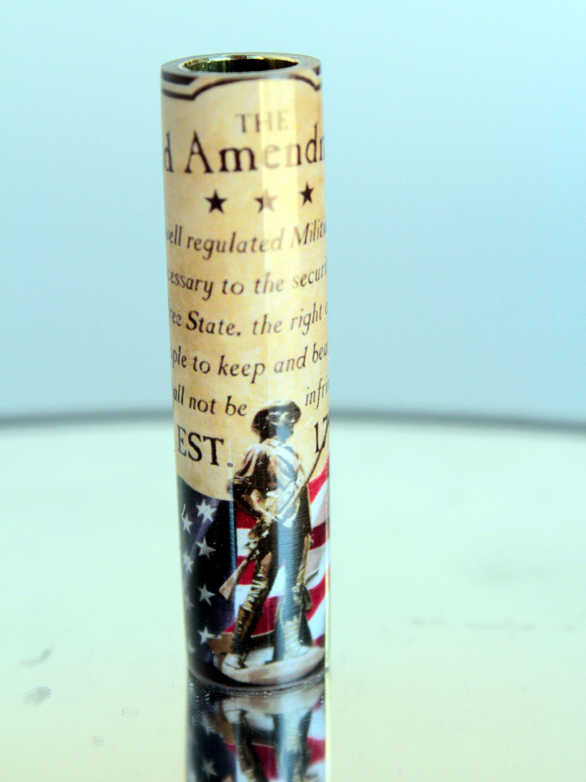 2nd Amendment Text with Continental Soldier Cast Tube In Cast Tube In for Bolt Action™ Pen Kit Bundle