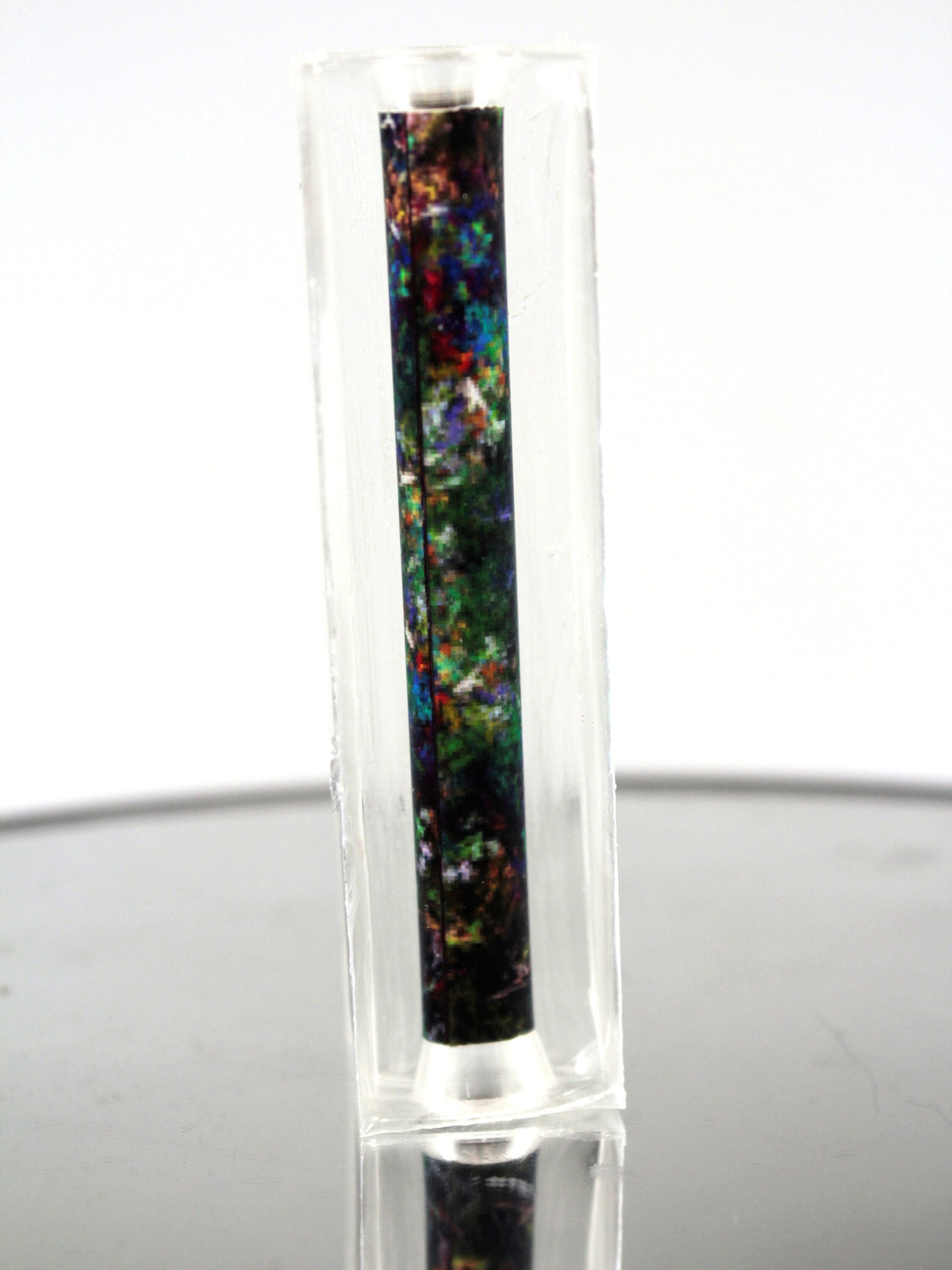Resin Cast Pen Blank Fractal Flames Pattern Fractal Art for the Editor aka Tiny Giant Pen Kit